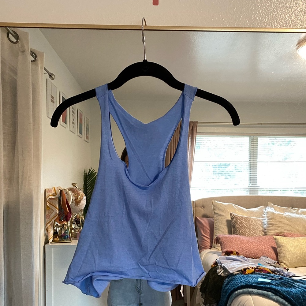 H&M Baby Blue Crop Top